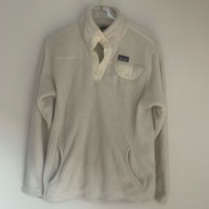 Youth XL White/Cream Patagonia Quarter Zip